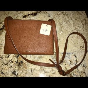 FOSSIL leather crossbody purse